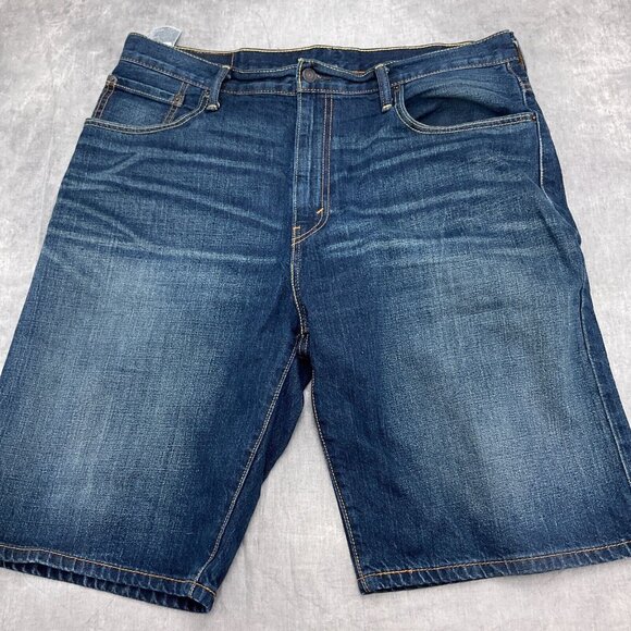 Levis 569 Shorts Men 36W x 11.5L Blue Cotton Denim Classic Jean 90s VTG - Picture 1 of 11